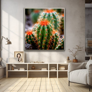 Round Cactus Painting